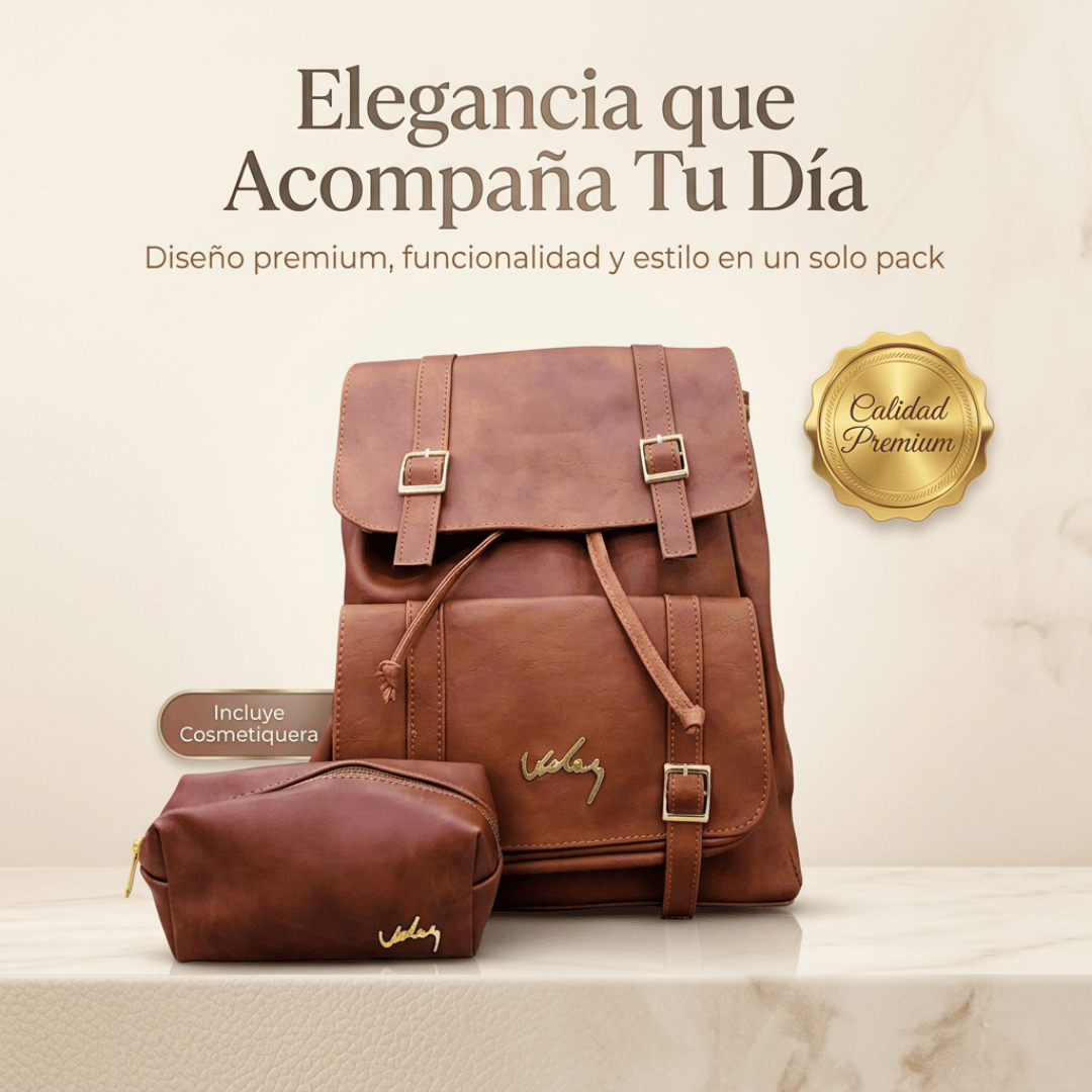 Pack Sahara VZ: Morral + Cosmetiquera