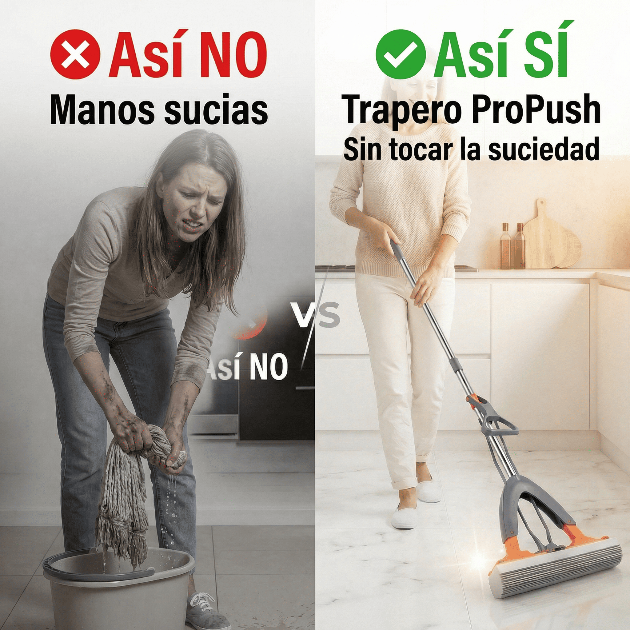 TRAPERO PRO-PUSH MANOS LIBRES