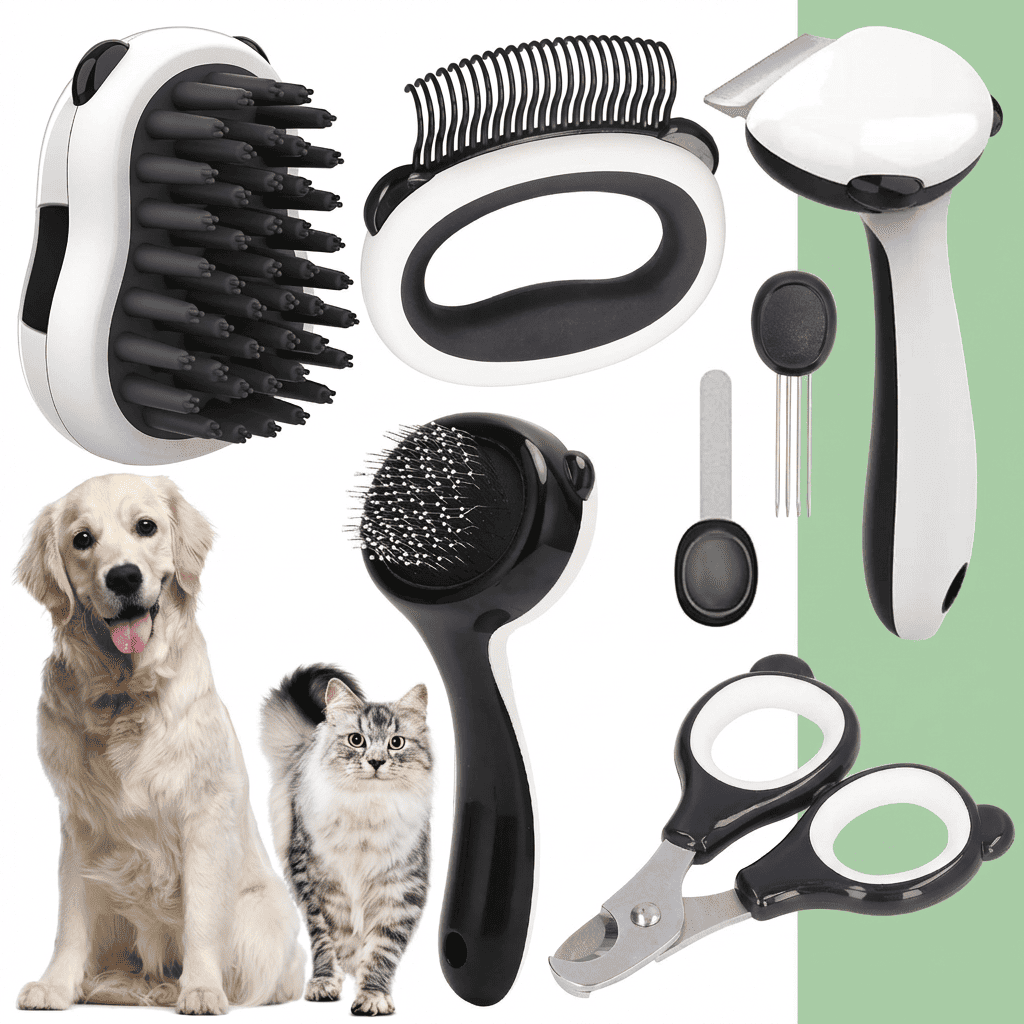 KIT PROFESIONAL DE ASEO PARA MASCOTAS 7 En 1