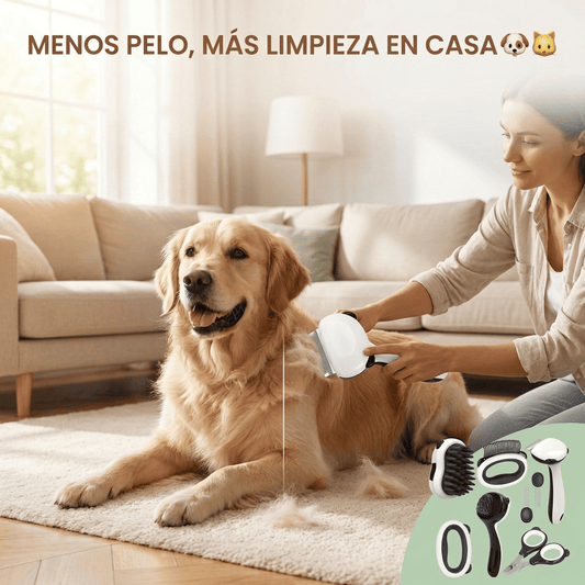 KIT PROFESIONAL DE ASEO PARA MASCOTAS 7 En 1