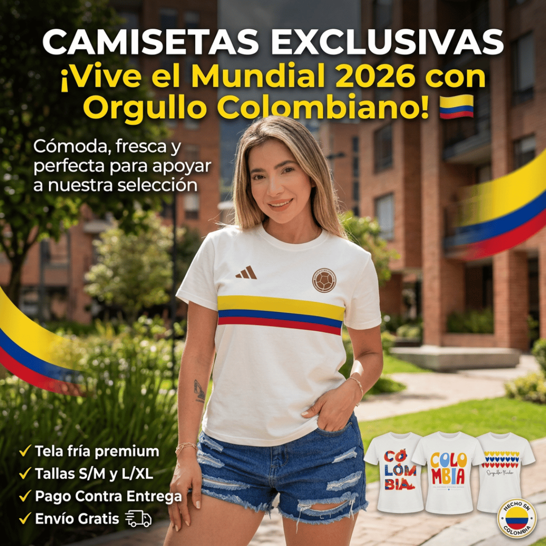 Camiseta Colombia 2026: Colección Exclusiva Dama