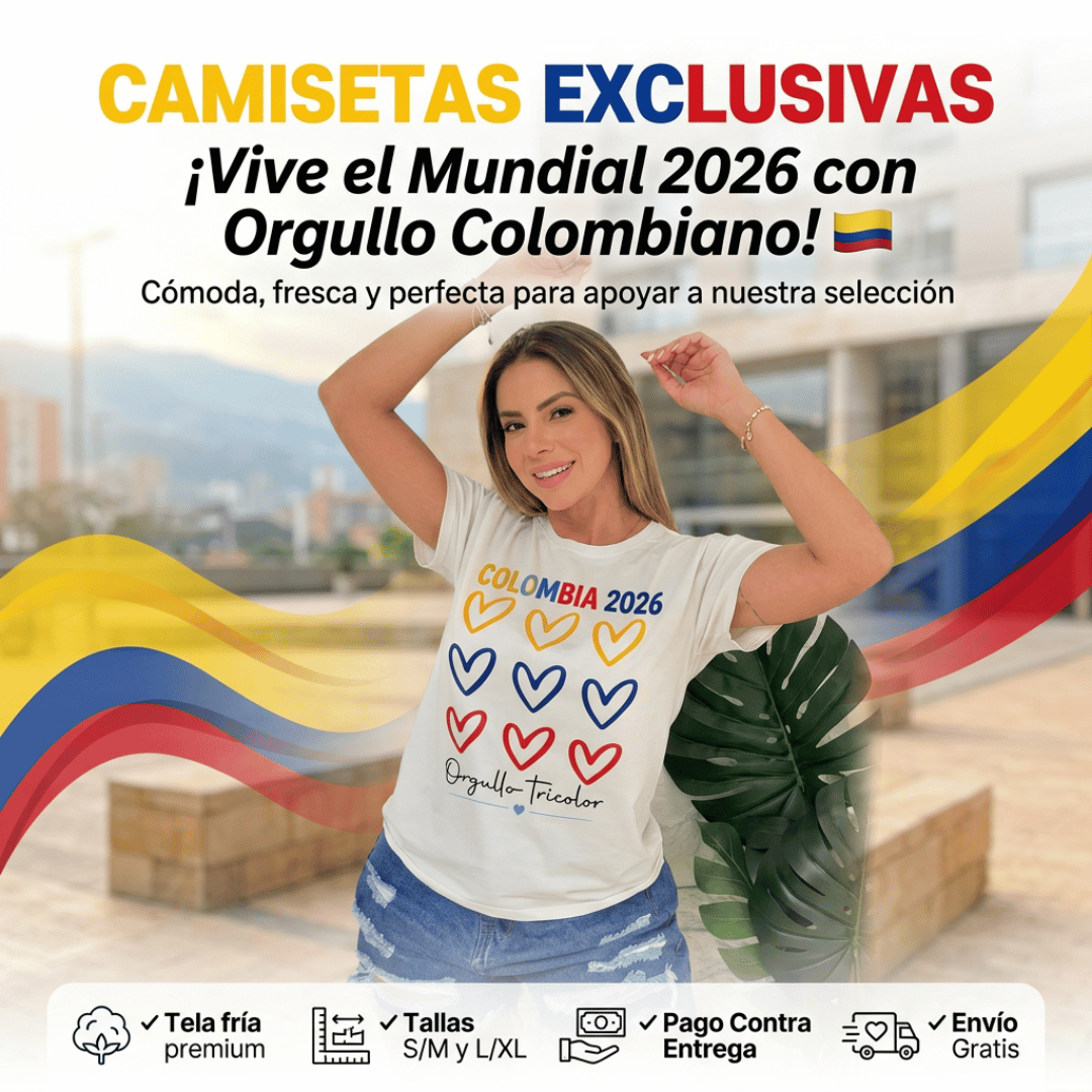 Camiseta Colombia 2026: Colección Exclusiva Dama