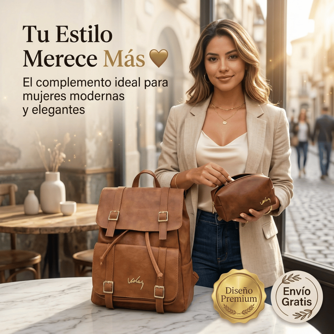 Pack Sahara VZ: Morral + Cosmetiquera
